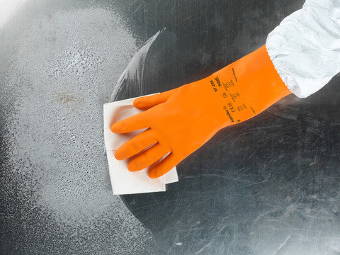 ANSELL ALPHATEC® THICK NATURAL LATEX RUBBER GLOVES - 87-208 - Image 3