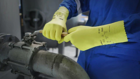 ANSELL ALPHATEC® MEDIUM DUTY NATURAL RUBBER LATEX GLOVES - 87-297 - Image 2