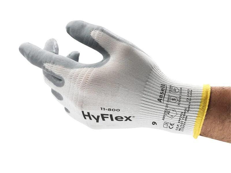 ANSELL HYFLEX® NITRILE FOAM COATED INDUSTRIAL GLOVES - 11-800