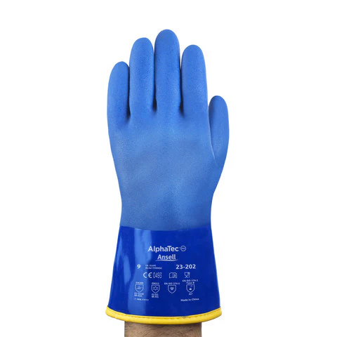 ANSELL ALPHATEC® PVC GLOVES WITH ACRYLIC LINER - 23-202 - Image 3