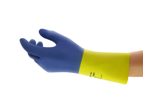 ANSELL ALPHATEC® TWO TONE DOUBLE DIPPED WORK GLOVES - 87-224 - Image 2