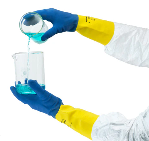 ANSELL ALPHATEC® TWO TONE DOUBLE DIPPED WORK GLOVES - 87-224 - Image 3